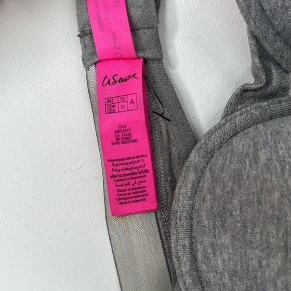 La Senza Remix Lightly Lined Balconnet Bra Size 32A Grey - Picture 4 of 6